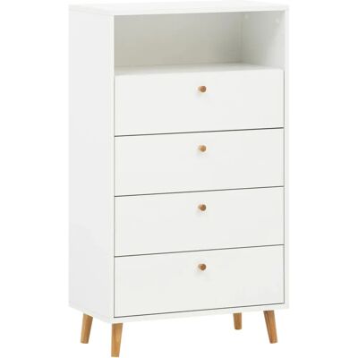 Schildmeyer Bjarne weiß Sideboard mit 4 Schubladen Schildmeyer Bjarne weiß Sideboard mit 4 Schubladen