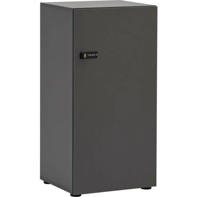 MÖBELPARTNER Schließbarer grauer Spind - 45,4x40,7x92,6cm - Spindeschrank MÖBELPARTNER Schließbarer grauer Spind - 45,4x40,7x92,6cm - Spindeschrank