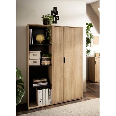 SCHILDMEYER Emmik Bücherregal - 44,8 cm breit, 4 offene Fächer, braun SCHILDMEYER Emmik Bücherregal - 44,8 cm breit, 4 offene Fächer, braun