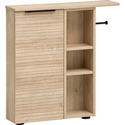 MÖBELPARTNER Mads Badschrank - Weiß-Eiche - 70,7x17x74,2 cm MÖBELPARTNER Mads Badschrank - Weiß-Eiche - 70,7x17x74,2 cm