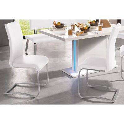 MCA Furniture Arco Leder Esszimmerstühle Set - Modern, Ergonomisch, 130kg Max MCA Furniture Arco Leder Esszimmerstühle Set - Modern, Ergonomisch, 130kg Max
