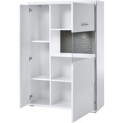 Primo Highboard Setto - Bílý - Moderní Design - 94x137x38 cm - Highboard Primo Highboard Setto - Bílý - Moderní Design - 94x137x38 cm - Highboard