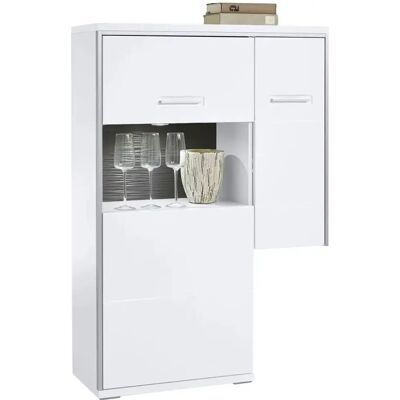 Primo Highboard Setto - Moderní Bílá Úložná Skříň Primo Highboard Setto - Moderní Bílá Úložná Skříň