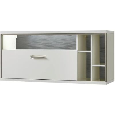 Primo Bílá Stěnová Skříňka - Setto - Moderní Design - 124x56x38 cm Primo Bílá Stěnová Skříňka - Setto - Moderní Design - 124x56x38 cm