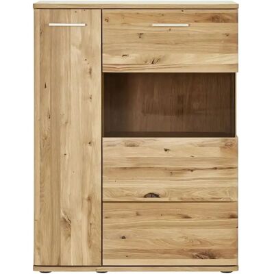 Woodford Highboard Astoria - Hochschrank, Eiche, Glas, 7 Fächer Woodford Highboard Astoria - Hochschrank, Eiche, Glas, 7 Fächer