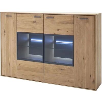 Woodford Oakland Highboard - Holzfarben - 184x123x37 cm Woodford Oakland Highboard - Holzfarben - 184x123x37 cm