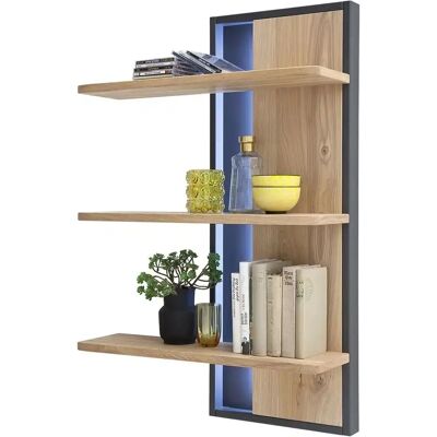 Woodford Oakland Wandregal - Holzfarben - 70x105 cm - Bücherregal Woodford Oakland Wandregal - Holzfarben - 70x105 cm - Bücherregal