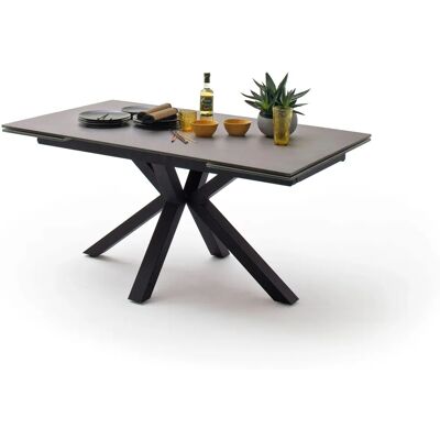 MCA FURNITURE Nagano Ausziehbarer Esstisch - Rechteck, Grau, 160-240cm MCA FURNITURE Nagano Ausziehbarer Esstisch - Rechteck, Grau, 160-240cm
