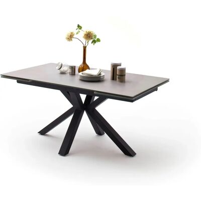 MCA FURNITURE Nagano - Ausziehbarer rechteckiger Esstisch in Hellgrau MCA FURNITURE Nagano - Ausziehbarer rechteckiger Esstisch in Hellgrau