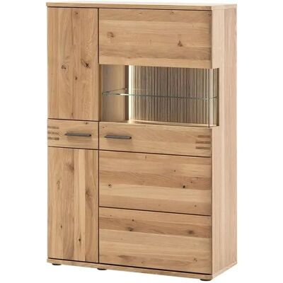 Woodford Highboard Monta - Hochboard mit Eichenfinish & Glastüren Woodford Highboard Monta - Hochboard mit Eichenfinish & Glastüren