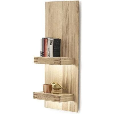 Woodford Monta Wandregal - Holzfarben - 50x115x25 cm - Bücherregal Woodford Monta Wandregal - Holzfarben - 50x115x25 cm - Bücherregal