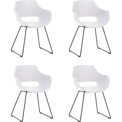 MCA FURNITURE Rockville Weiße 4er-Set Esszimmerstühle MCA FURNITURE Rockville Weiße 4er-Set Esszimmerstühle