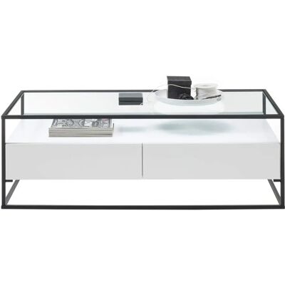 MCA FURNITURE Evora Moderner Couchtisch in Weiß MCA FURNITURE Evora Moderner Couchtisch in Weiß