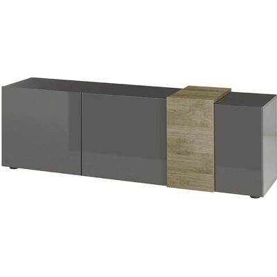 MCA FURNITURE Lowboard - 181x59x44cm - Hochglanz grau - Lowboard MCA FURNITURE Lowboard - 181x59x44cm - Hochglanz grau - Lowboard