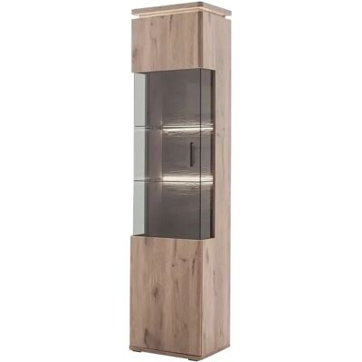 Primo Vitrine Kataros - 50x209x38 cm - Holzfarben - Vitrine Primo Vitrine Kataros - 50x209x38 cm - Holzfarben - Vitrine