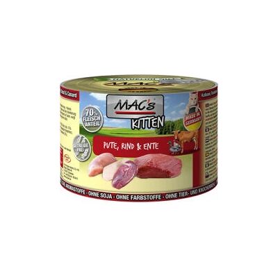 MAC's Kot 6 x 200g - Wrażliwa bezglutenowa mokra karma MAC's Kot 6 x 200g - Wrażliwa bezglutenowa mokra karma