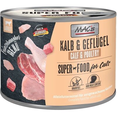 Karma dla kotów MAC's - Wysoka zawartość mięsa, bez zbóż, produkowane w Niemczech Karma dla kotów MAC's - Wysoka zawartość mięsa, bez zbóż, produkowane w Niemczech