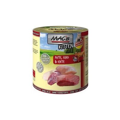 MAC's Cat Kitten - 800 g, Wysoka zawartość mięsa, Bez zbóż - Karma dla kotów MAC's Cat Kitten - 800 g, Wysoka zawartość mięsa, Bez zbóż - Karma dla kotów