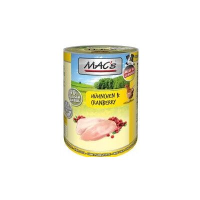 Karma dla psa MACs kurczak i żurawina - 400 g Karma dla psa MACs kurczak i żurawina - 400 g