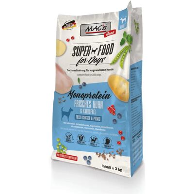 MAC's Hundefutter Huhn - 3kg Hypoallergene Formel MAC's Hundefutter Huhn - 3kg Hypoallergene Formel