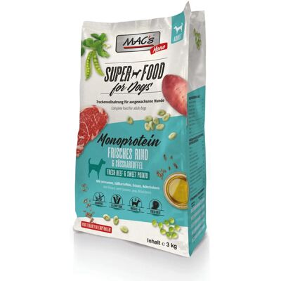 MAC's Rind Hundefutter - Adult, 3kg, Allergiker geeignet MAC's Rind Hundefutter - Adult, 3kg, Allergiker geeignet