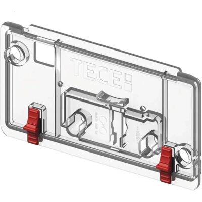 TECE Transparente Abdeckplatte mit Verriegelungen - WC-Reservoir TECE Transparente Abdeckplatte mit Verriegelungen - WC-Reservoir