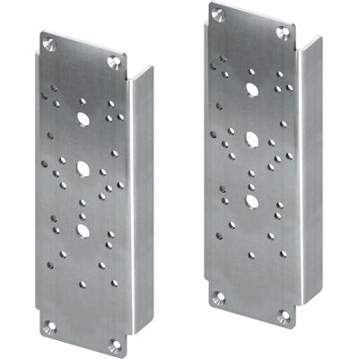 Ensemble de plaques en acier TECEprofil pour bras de support - Support mural - Publicité Ensemble de plaques en acier TECEprofil pour bras de support - Support mural - Publicité