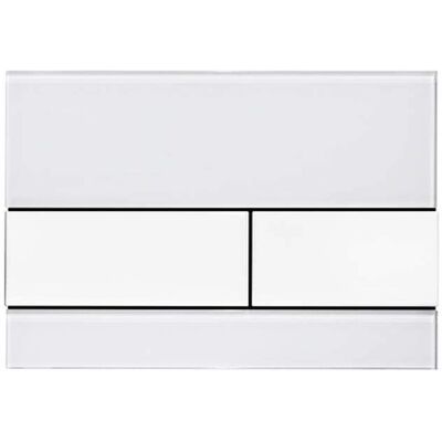 TECE GMBH Placă de activare WC din sticlă - Alb, Model 92408 TECE GMBH Placă de activare WC din sticlă - Alb, Model 92408