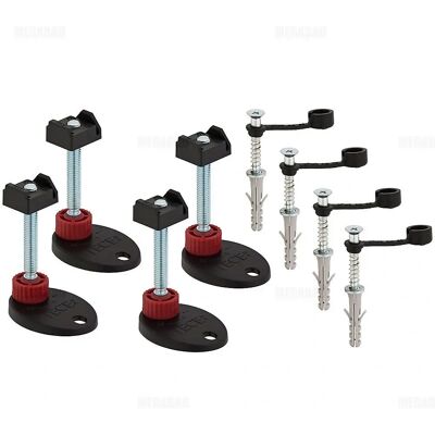 TECE Drainline Montagemetallfüße - Verstellbar 92-139 mm, 4 Stück TECE Drainline Montagemetallfüße - Verstellbar 92-139 mm, 4 Stück