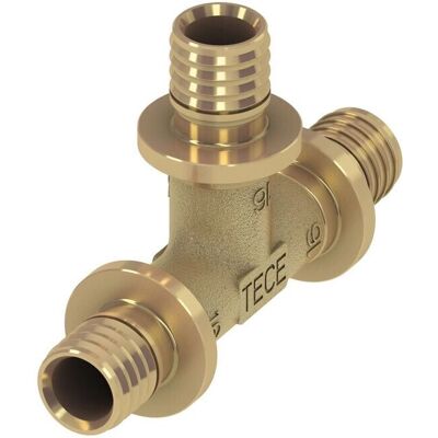 TECE GmbH TECEflex Pezzo a T 16 x 16 x 16 mm Ottone al silicio - Fitting per tubi TECE GmbH TECEflex Pezzo a T 16 x 16 x 16 mm Ottone al silicio - Fitting per tubi