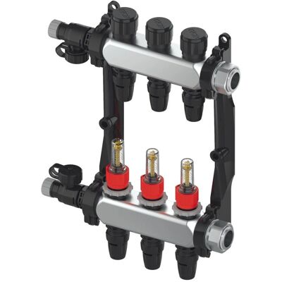 TECE GmbH - TECEfloor HKV 7 TECElogo-Push - 7 Circuits - 1 IG plana - Distribuidor de calefacción TECE GmbH - TECEfloor HKV 7 TECElogo-Push - 7 Circuits - 1 IG plana - Distribuidor de calefacción