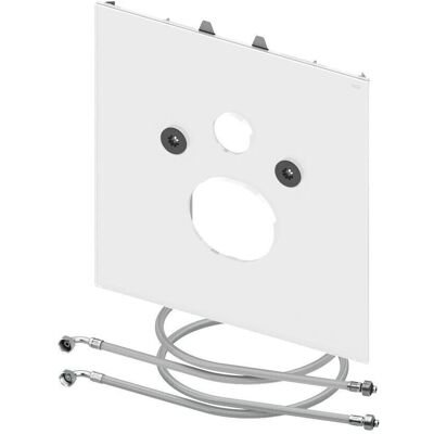 Witte Glas Toiletplaat voor TECEone WC - 446x430x16mm Witte Glas Toiletplaat voor TECEone WC - 446x430x16mm