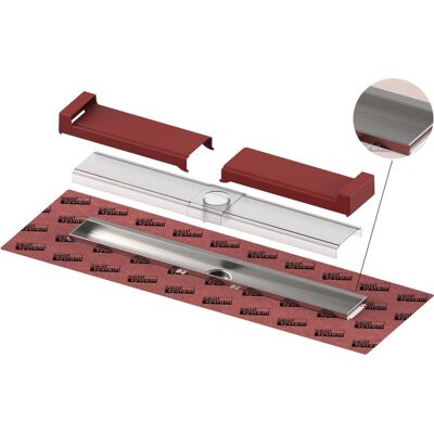 TECE GmbH TECEdrainline-Evo Duschrinne - Edelstahl, 800mm - Duschrinne TECE GmbH TECEdrainline-Evo Duschrinne - Edelstahl, 800mm - Duschrinne