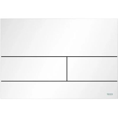 TECE GMBH TECEsquare II Weiße Matt Metall WC Betätigungsplatte TECE GMBH TECEsquare II Weiße Matt Metall WC Betätigungsplatte