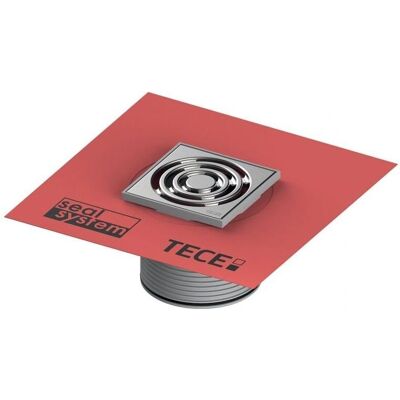 TECE GmbH Drenaje de ducha - Marco plástico, 100x100mm, Rejilla de diseño y sistema Seal TECE GmbH Drenaje de ducha - Marco plástico, 100x100mm, Rejilla de diseño y sistema Seal