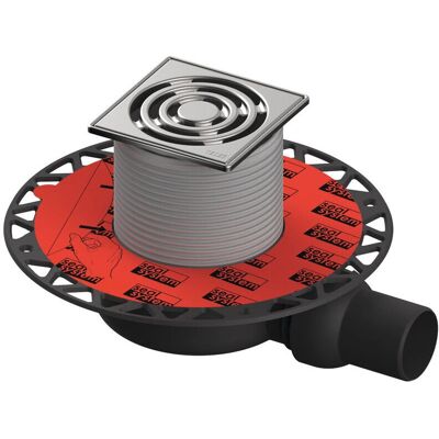 TECE GMBH Edelstahlablaufset S 113 - Superflach, Universalflansch TECE GMBH Edelstahlablaufset S 113 - Superflach, Universalflansch