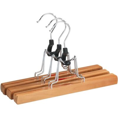 Wenko Holz-Pantalonhaken Set 3 - Kleider Organizer Wenko Holz-Pantalonhaken Set 3 - Kleider Organizer