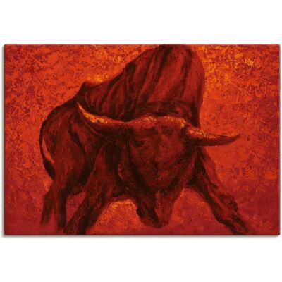 ARTLAND Katalanischer Stier - Wildtiere Wandbild - 130x90cm ARTLAND Katalanischer Stier - Wildtiere Wandbild - 130x90cm