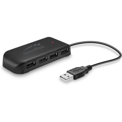 Speedlink Snappy Evo USB-Hub - 7 Ports, Schwarz Speedlink Snappy Evo USB-Hub - 7 Ports, Schwarz