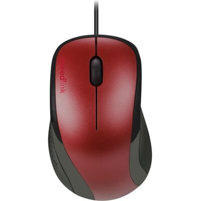 Mouse Speedlink Kappa - Óptico - Vermelho - 3 Botões - Com fio - USB - Mouse de escritório Mouse Speedlink Kappa - Óptico - Vermelho - 3 Botões - Com fio - USB - Mouse de escritório