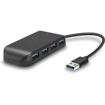 Speedlink SL-140108-BK USB-Hub - 7 Ports, USB 3.2, Schwarz Speedlink SL-140108-BK USB-Hub - 7 Ports, USB 3.2, Schwarz