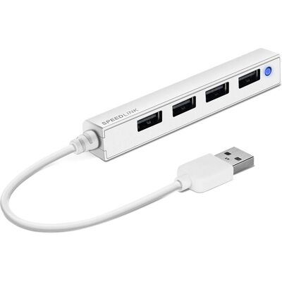 Speedlink Snappy Slim Hub USB - 4 Ports - Blanc - Concentrateurs USB Speedlink Snappy Slim Hub USB - 4 Ports - Blanc - Concentrateurs USB