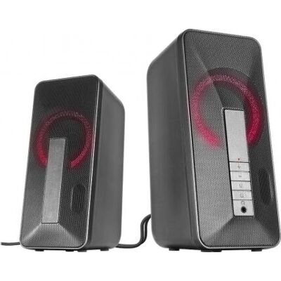 SpeedLink LAVEL - Kabellose & Kabelgebundene Lautsprecher - 10 W - Schwarz, Grau - PC SpeedLink LAVEL - Kabellose & Kabelgebundene Lautsprecher - 10 W - Schwarz, Grau - PC