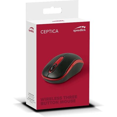 Speedlink Ceptica Kabellose Maus - Ambidextrous, 1600 DPI, 3 Tasten Speedlink Ceptica Kabellose Maus - Ambidextrous, 1600 DPI, 3 Tasten