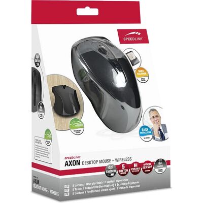Mouse senza fili Speedlink Axon - 1600 DPI Ergonomico Ufficio Mouse senza fili Speedlink Axon - 1600 DPI Ergonomico Ufficio