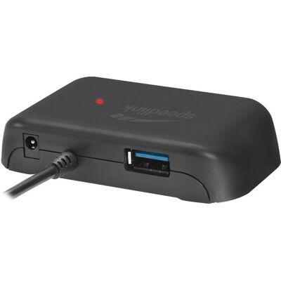 Speedlink USB-C zu USB 3.0 Hub - Schwarz - Kompakt, 4 Ports Speedlink USB-C zu USB 3.0 Hub - Schwarz - Kompakt, 4 Ports