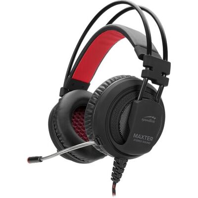 Fones de ouvido stereo Maxter para PS4 - Sobre a orelha, com fio, Preto, Vermelho Fones de ouvido stereo Maxter para PS4 - Sobre a orelha, com fio, Preto, Vermelho