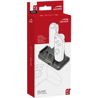 Speedlink SL-330004-BK 4-Slot Ladestation für Nintendo Switch - Schwarz Speedlink SL-330004-BK 4-Slot Ladestation für Nintendo Switch - Schwarz