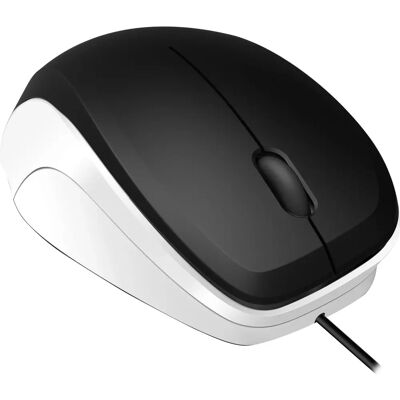 Speedlink Ledgy - Ergonomische 3-Tasten-Maus - Schwarz/Weiß - Computermaus Speedlink Ledgy - Ergonomische 3-Tasten-Maus - Schwarz/Weiß - Computermaus