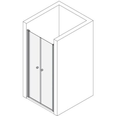 Koralle TwiggyPlus minimalistische Duschtür - Nische, 1850/2000mm Koralle TwiggyPlus minimalistische Duschtür - Nische, 1850/2000mm